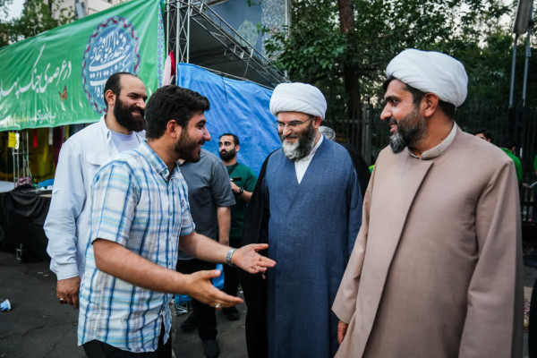 حضور حجت الاسلام محمد قمی در مهمانی کیلومتری غدیر تهران