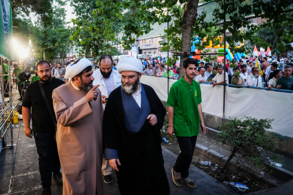 حضور حجت الاسلام محمد قمی در مهمانی کیلومتری غدیر تهران