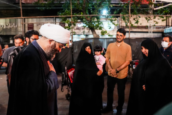 حضور حجت الاسلام محمد قمی در مهمانی کیلومتری غدیر تهران