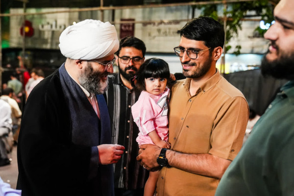 حضور حجت الاسلام محمد قمی در مهمانی کیلومتری غدیر تهران