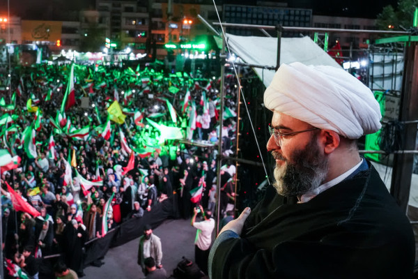 حضور حجت الاسلام محمد قمی در مهمانی کیلومتری غدیر تهران