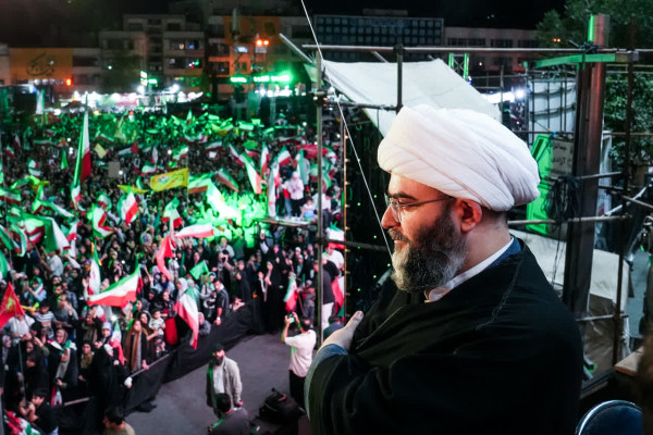 حضور حجت الاسلام محمد قمی در مهمانی کیلومتری غدیر تهران