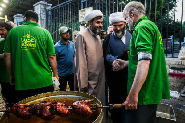 حضور حجت الاسلام محمد قمی در مهمانی کیلومتری غدیر تهران