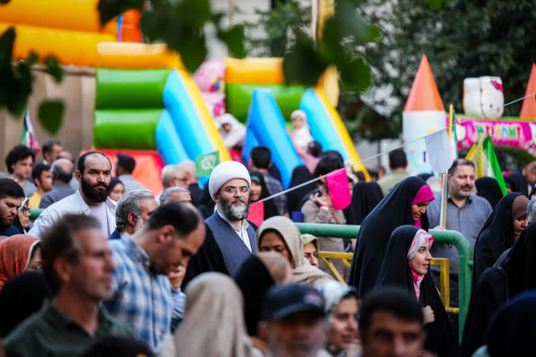 حضور حجت الاسلام محمد قمی در مهمانی کیلومتری غدیر تهران