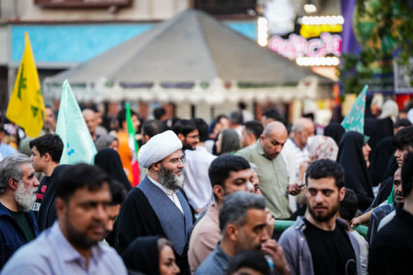 حضور حجت الاسلام محمد قمی در مهمانی کیلومتری غدیر تهران