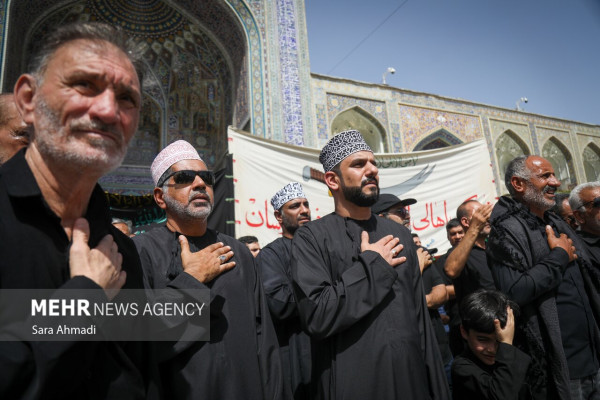 مراسم اربعین حسینی در حرم مطهر رضوی