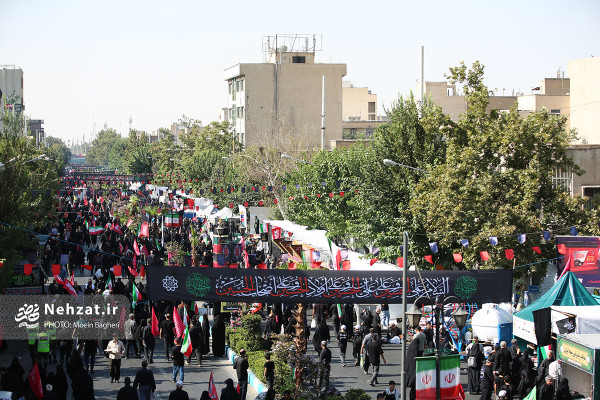 مراسم راهپیمایی جاماندگان اربعین حسینی برگزار شد