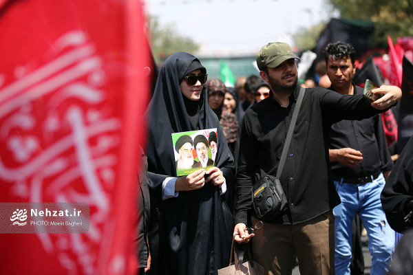 مراسم راهپیمایی جاماندگان اربعین حسینی برگزار شد