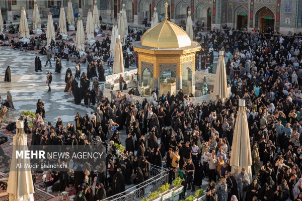 پایان سیاه‌پوشی ضریح رضوی