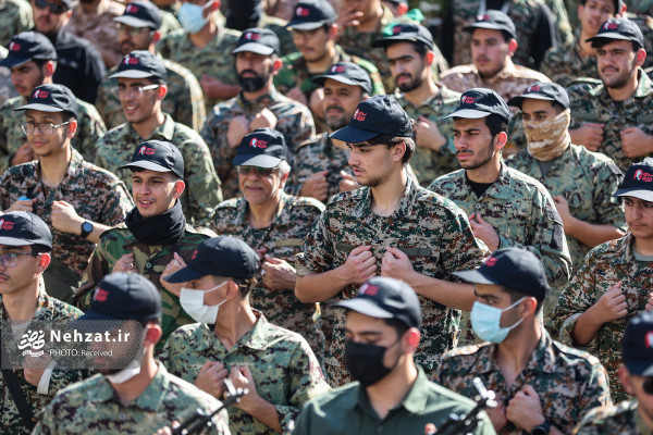 «ایران کے لیے قربانی» کے 313 ہزار رضاکاروں کی بڑی فوجی مشق منعقد ہوئی