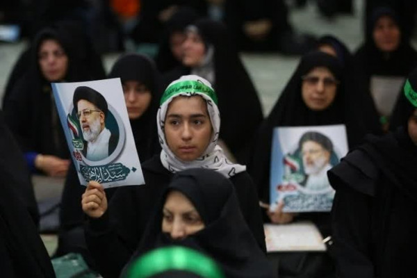 اجتماع دختران حاج قاسم در سوگ شهدای خدمت به روایت تصویر