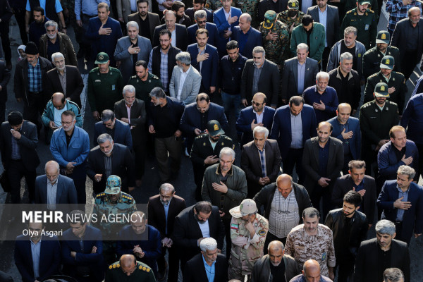 تشییع پیکر مطهر سردار شهید حاج حمید مازندرانی در گلستان