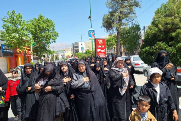 مراسم دسته روی شهادت امام صادق ع در یاسوج برگزار شد
