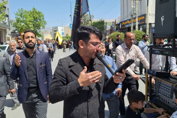 مراسم دسته روی شهادت امام صادق ع در یاسوج برگزار شد
