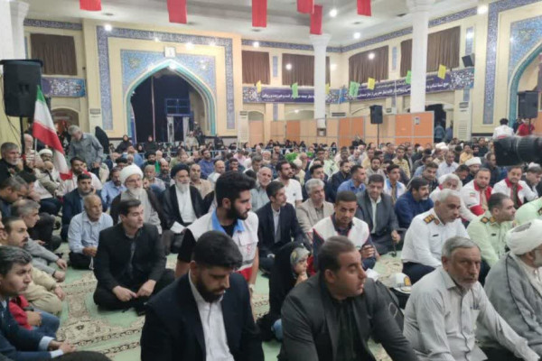برگزاری مراسم سالگرد شهادت آیت‌الله رئیسی در آبادان