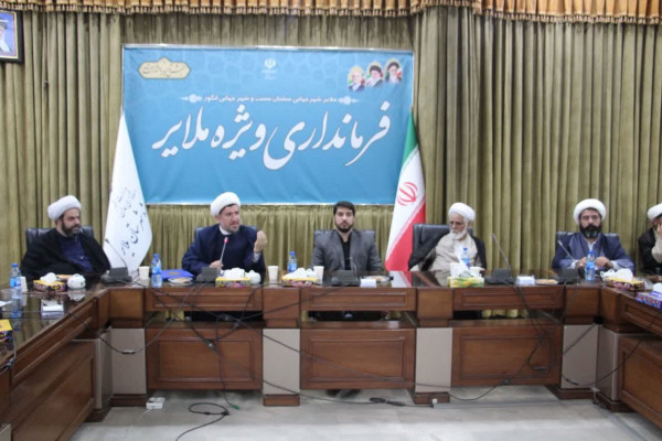 آئین سنگر سپاری مدیر اداره تبلیغات اسلامی شهرستان ملایر برگزار شد