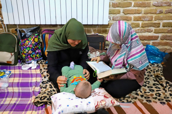 مراسم اعتکاف باحضور جمعی از دختران دانش آموز همدانی برگزار شد