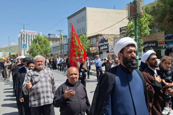 مراسم دسته روی شهادت امام صادق ع در یاسوج برگزار شد