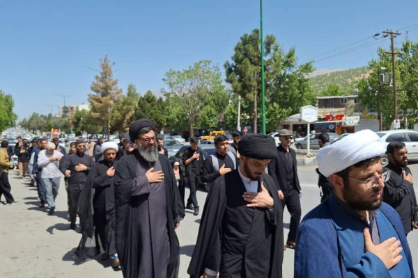 مراسم دسته روی شهادت امام صادق ع در یاسوج برگزار شد