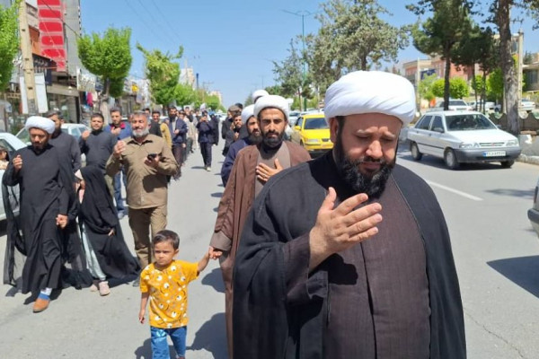 مراسم دسته روی شهادت امام صادق ع در یاسوج برگزار شد
