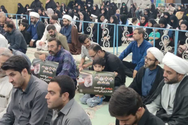 برگزاری مراسم سالگرد شهادت آیت‌الله رئیسی در آبادان