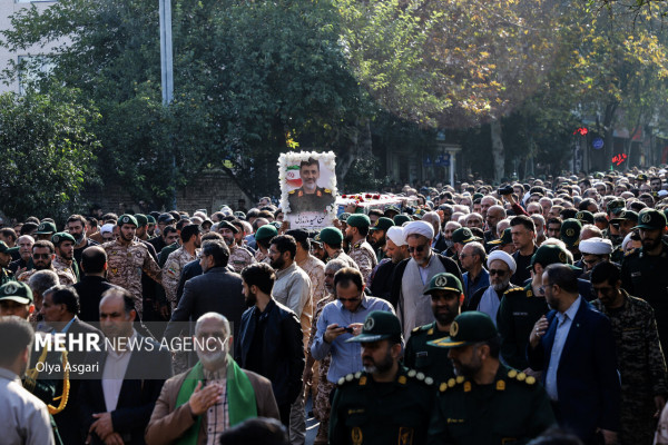 تشییع پیکر مطهر سردار شهید حاج حمید مازندرانی در گلستان