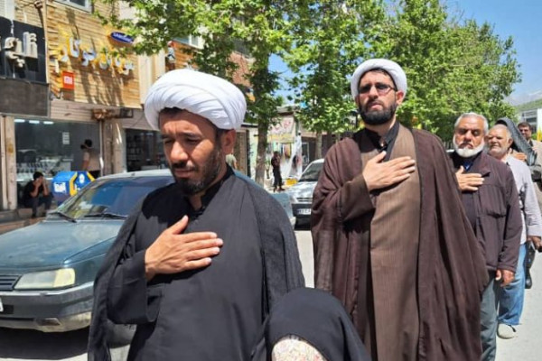 مراسم دسته روی شهادت امام صادق ع در یاسوج برگزار شد