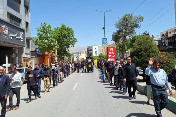 مراسم دسته روی شهادت امام صادق ع در یاسوج برگزار شد