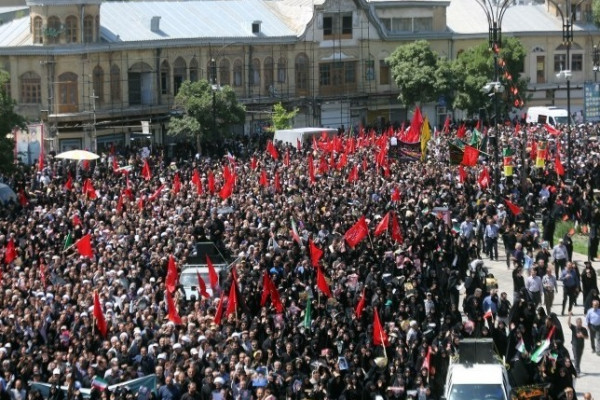 تشییع و خاکسپاری رفیق خوب خدا، دردانه سپاه در همدان