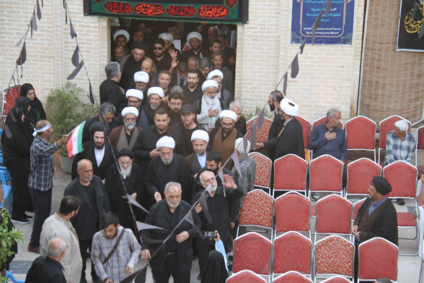 دسته عزاداری علماء و روحانيون شیراز در سومين روز شهادت امام حسین(ع)