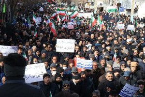 خروش مردم ولایتمدار اردبیل در محکومیت اغتشاشات