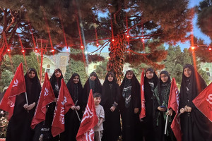 برگزاری رزمایش "خون خواهان پدر امت" در مشهد با حضور دختران حاج قاسم اردبیل 