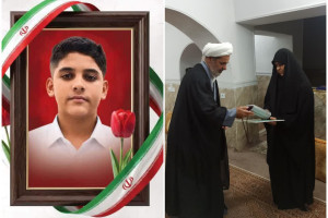 تجلیل معاون امور هیئات و تشکل‌های دینی سازمان تبلیغات اسلامی از خانواده شهید مهدی بحرانی